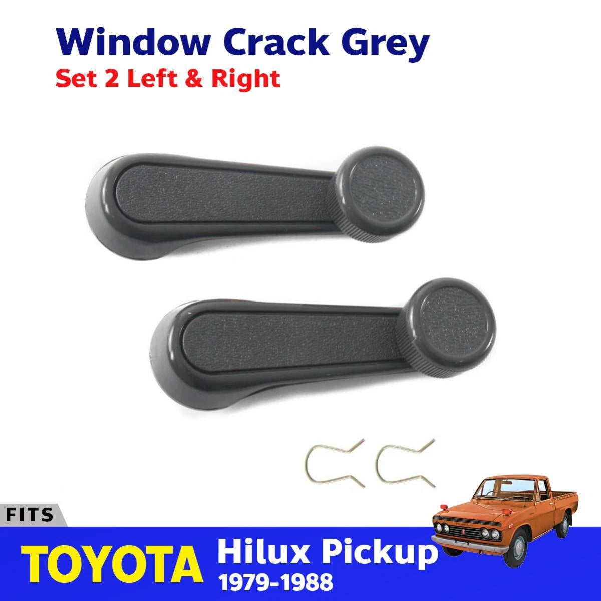 Window Cranks Winder Handle Fits 1972-1988 Toyota Hilux LN50 LN56 LN60 Ute Truck