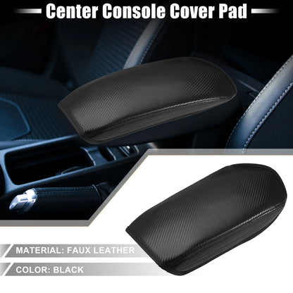 Center Console Cover for Mitsubishi Outlander 2022-2023 Faux Leather Black