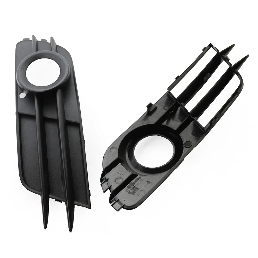 2 x Front Bumper Fog Light Grille Covers for Audi A6 C7 (2012-2015)