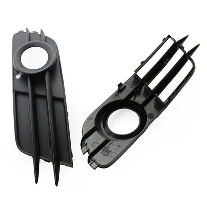 2 x Front Bumper Fog Light Grille Covers for Audi A6 C7 (2012-2015)