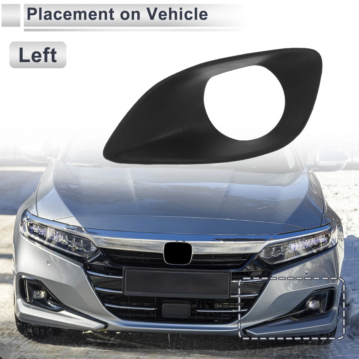 1 Pc Front Left Fog Light Grill for Toyota Yaris (2007–2013)