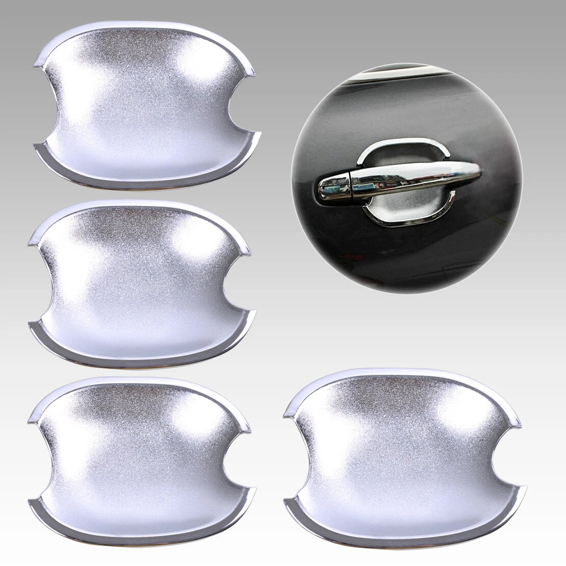 Chrome Door Handle Cup Bowl for Toyota Camry Highlander Avalon 4Runner (2007-2023)