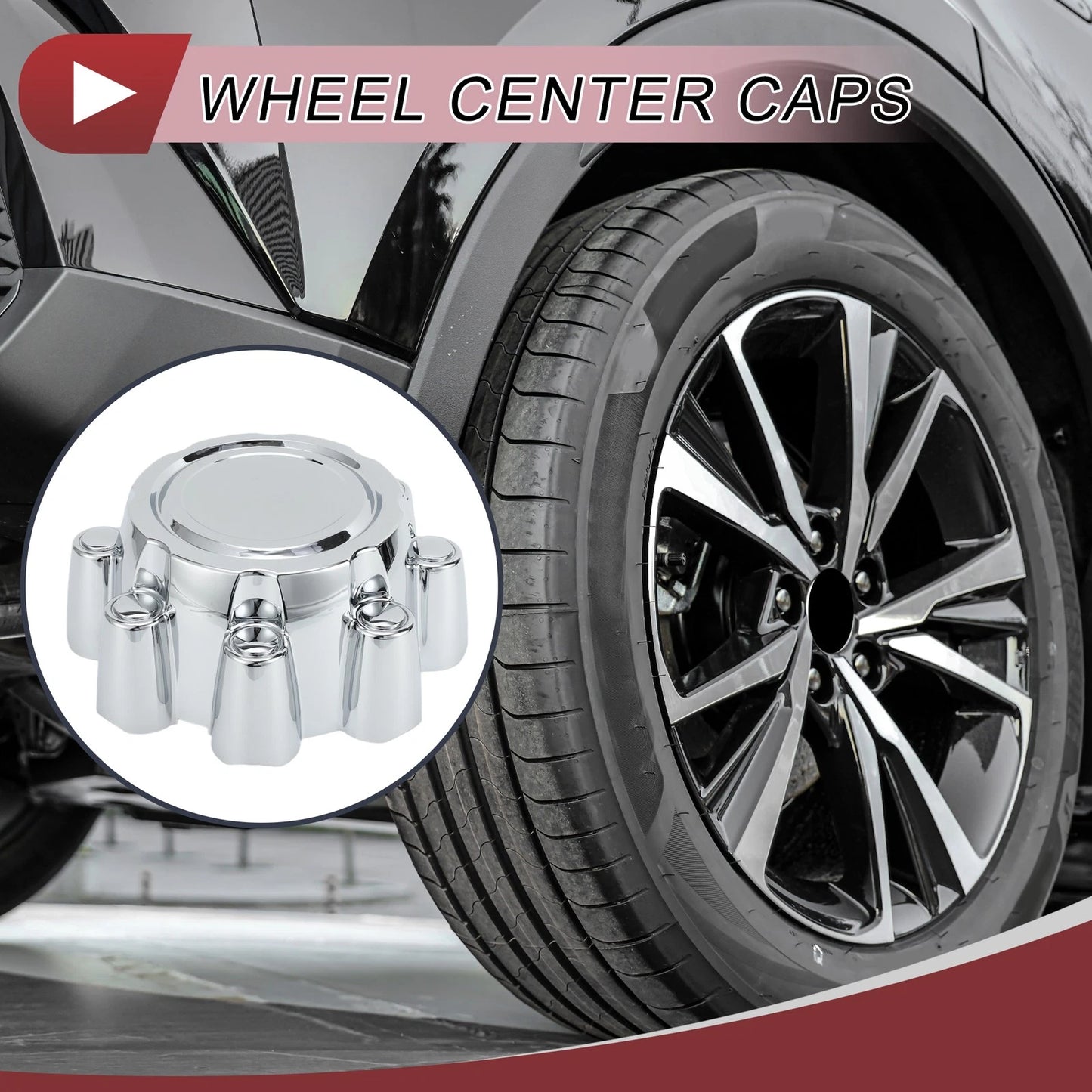 Wheel Center Cap for Ford F250 (2005-2007) Chrome Silver Tone Plastic 1 Pc