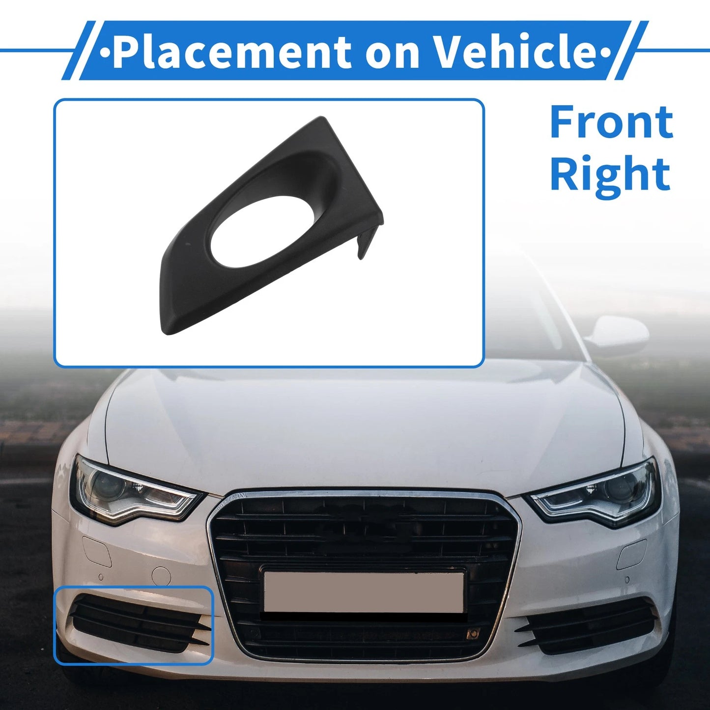 Front Right Fog Light Grill for Honda Fit (2008-2011)