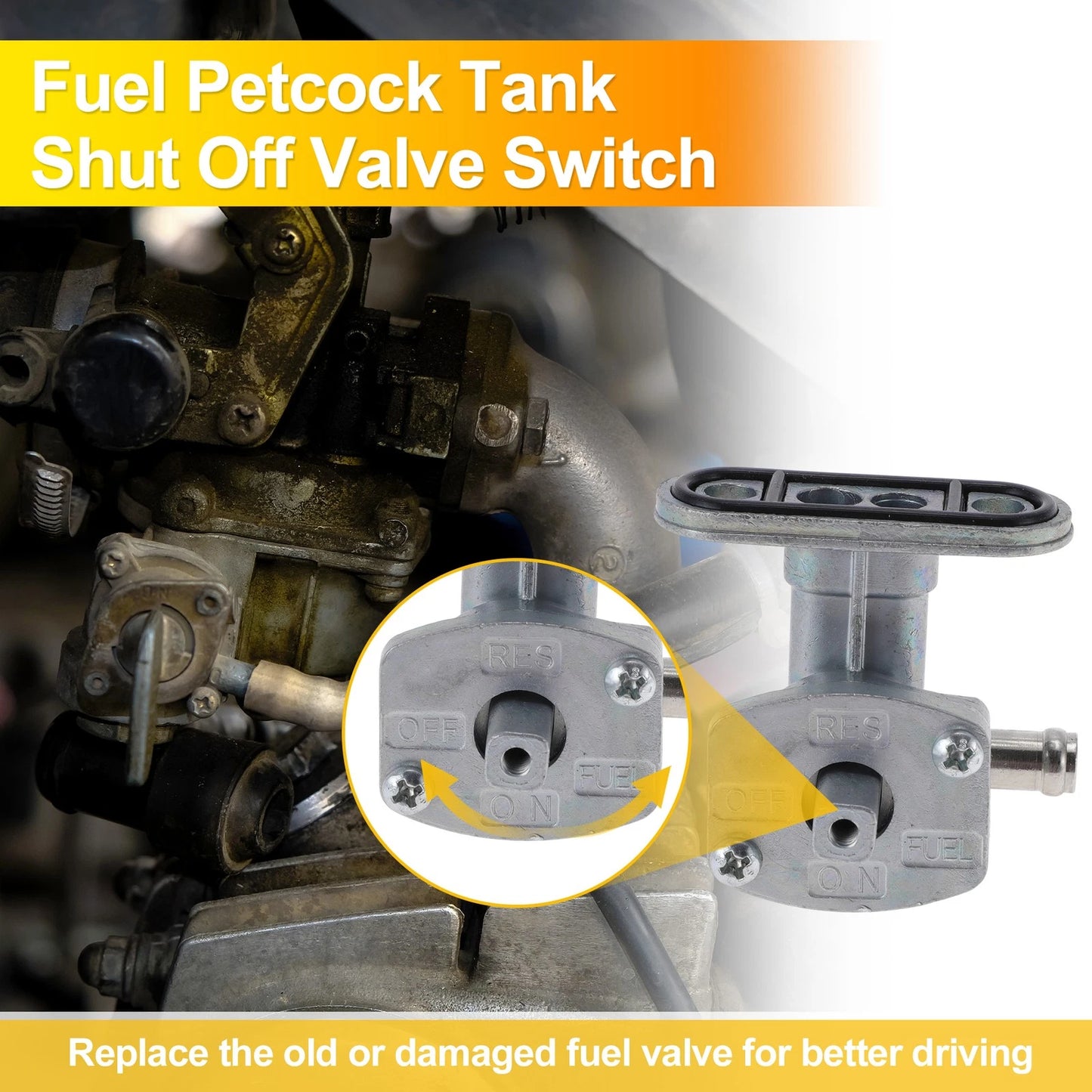ATV Fuel Valve Petcock Gas Tank Switch for Yamaha ATV