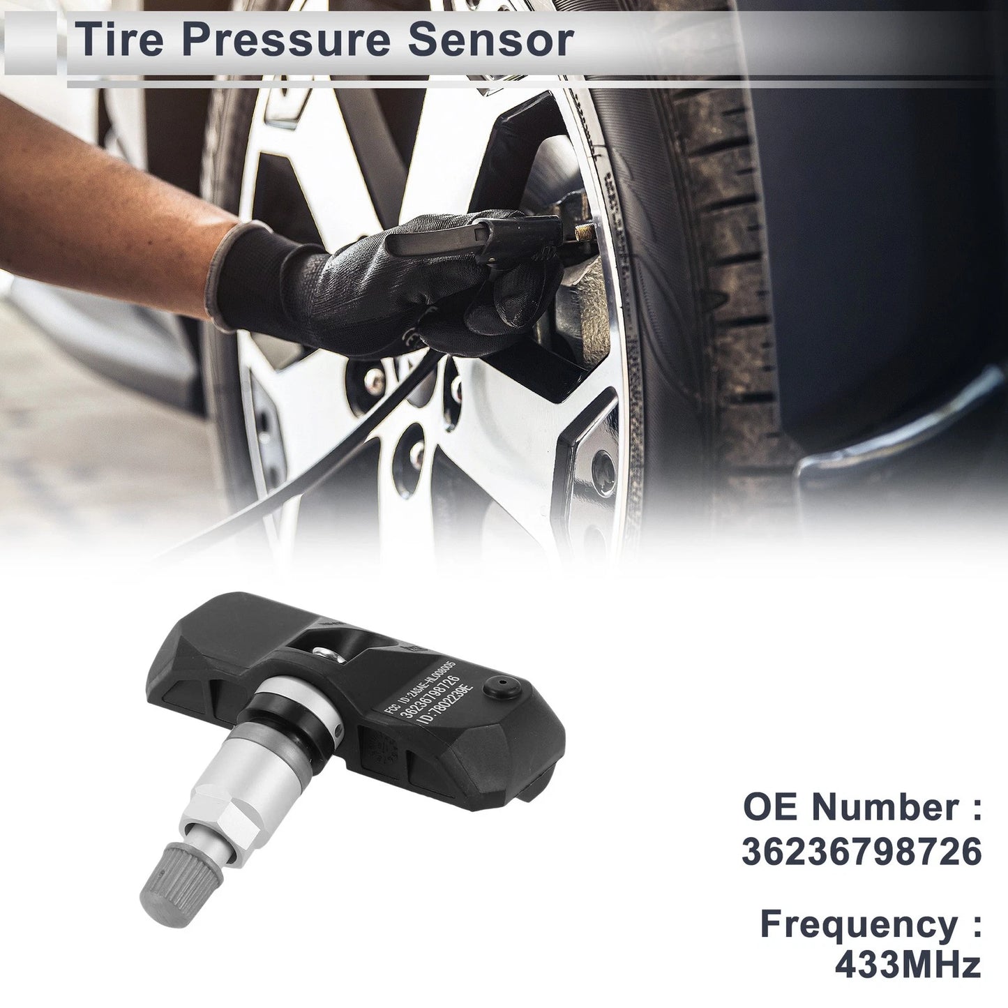 Tire Pressure Sensor for BMW 128i 135i (2008-2010) 1 x 433MHz