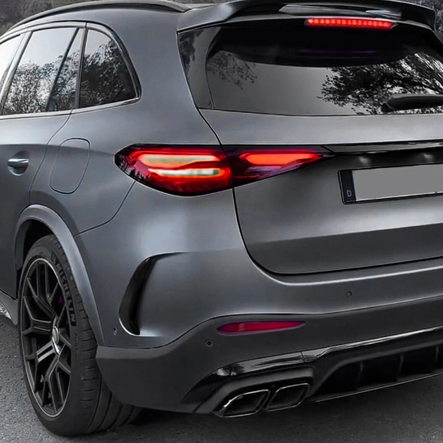 Rear Bumper Side Splitter Lip for Benz GLC260 300 (2023 - Present)