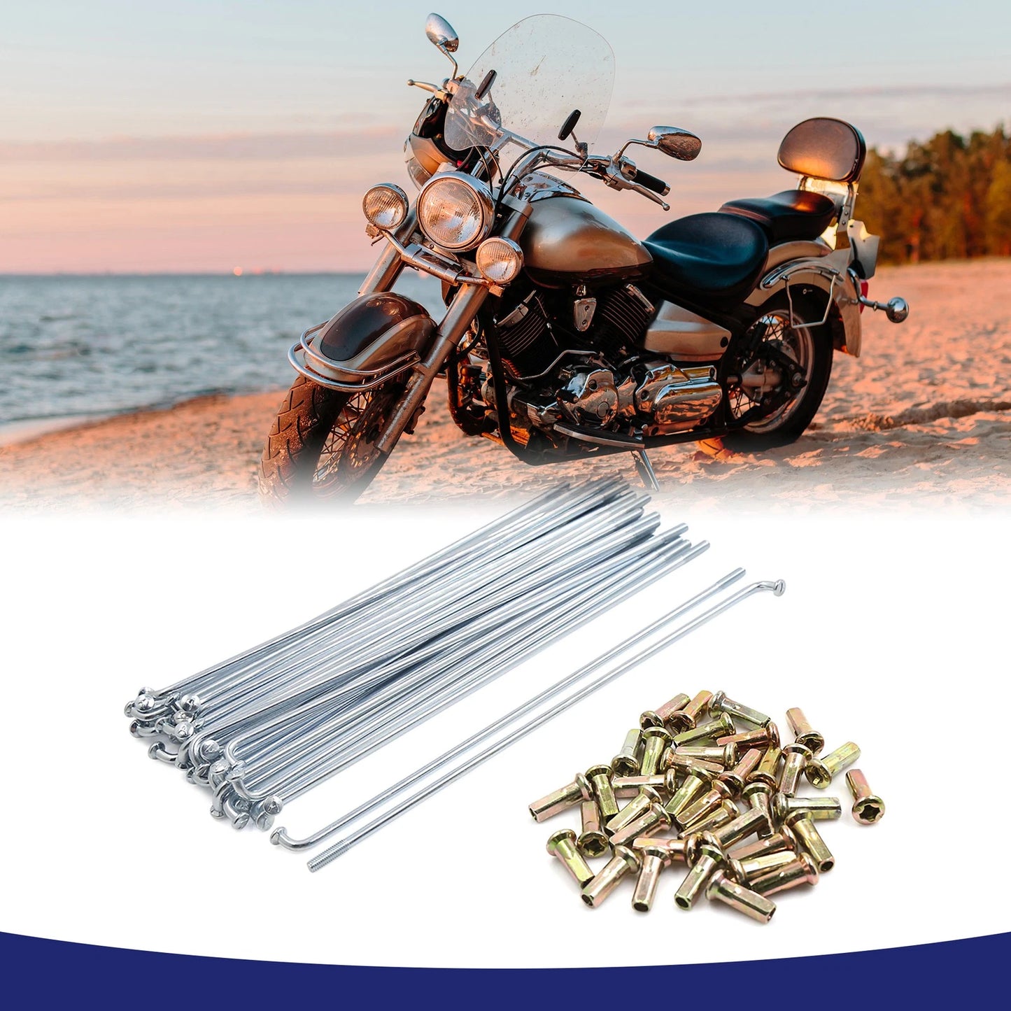 Rim Wheel Plated Spoke / 180mm / Spoke for Motorcycle