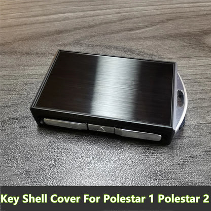 Key Fob Cover Shell Zinc Alloy - Silver Black Blue for Polestar 1 2 (2019–2021)