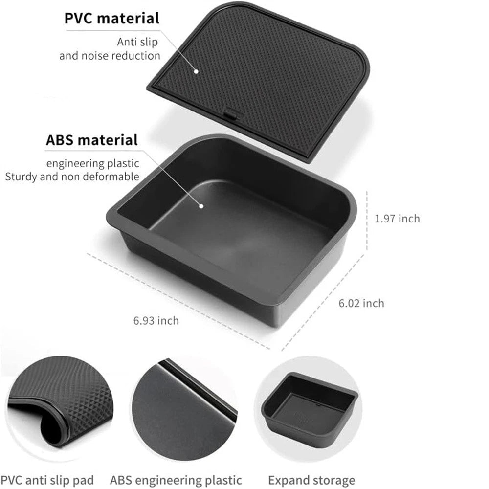 Armrest Storage Box Insert Tray for Lexus GX 550 Land Cruiser Prado (2020-2023)