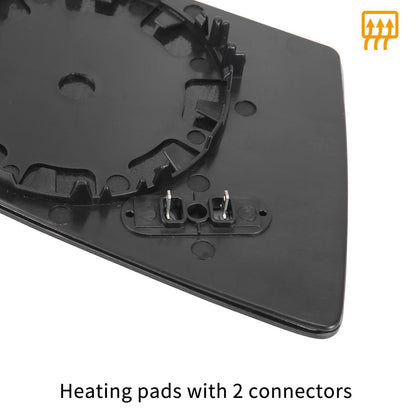 Heated Blue Mirror Glass Replacement Right Side for BMW 550i 525i 545i (2006-2010)