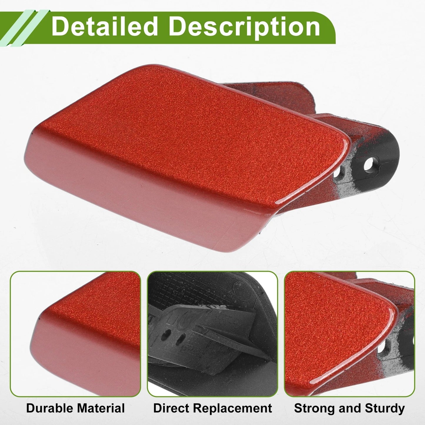 Front Left Washer Nozzle Cover Cap for BMW 320i Red (2013 - 2018)