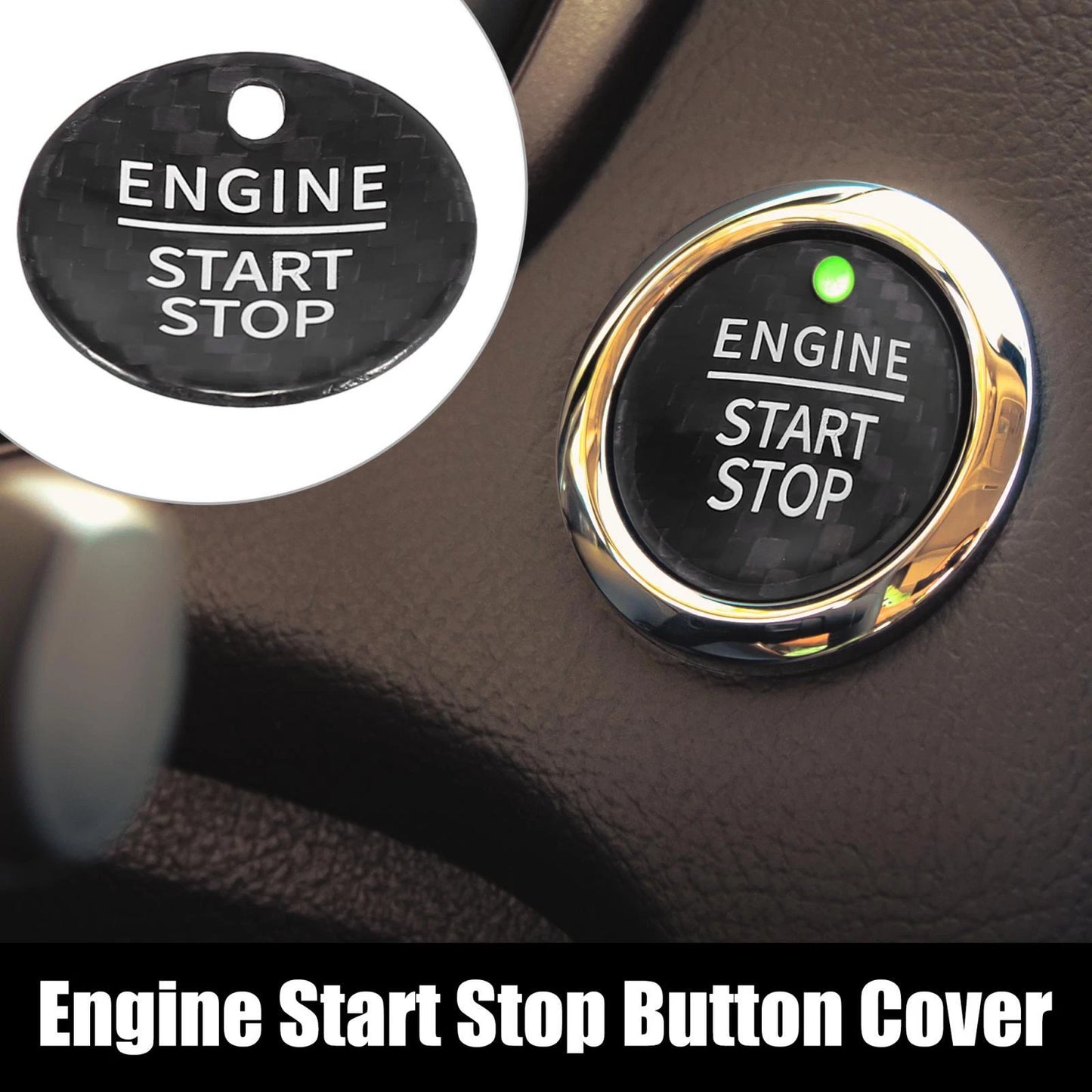 Engine Start Stop Button Cover for Ford Focus Mondeo Taurus Edge (2012-2023)