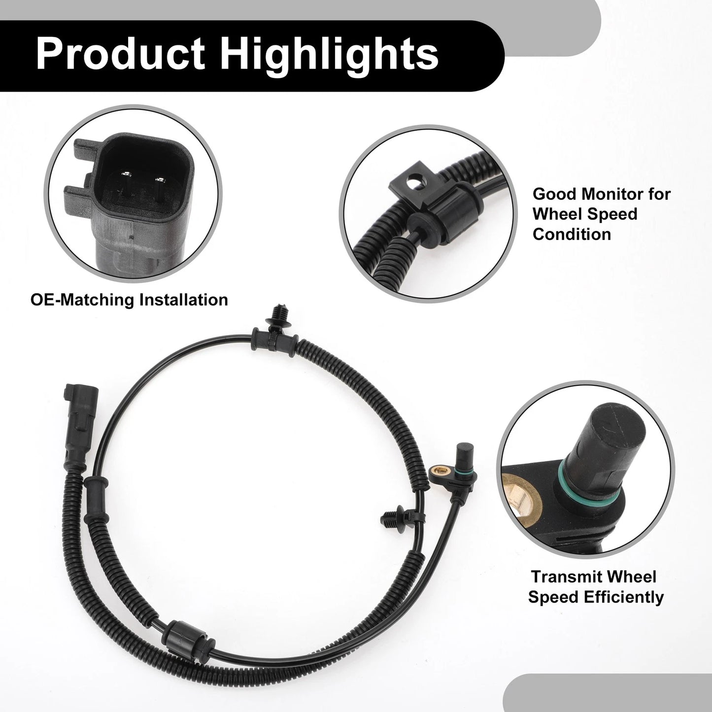 ABS Wheel Speed Sensor Kit for Ford (2004-2008) 1 x Front Left/Right