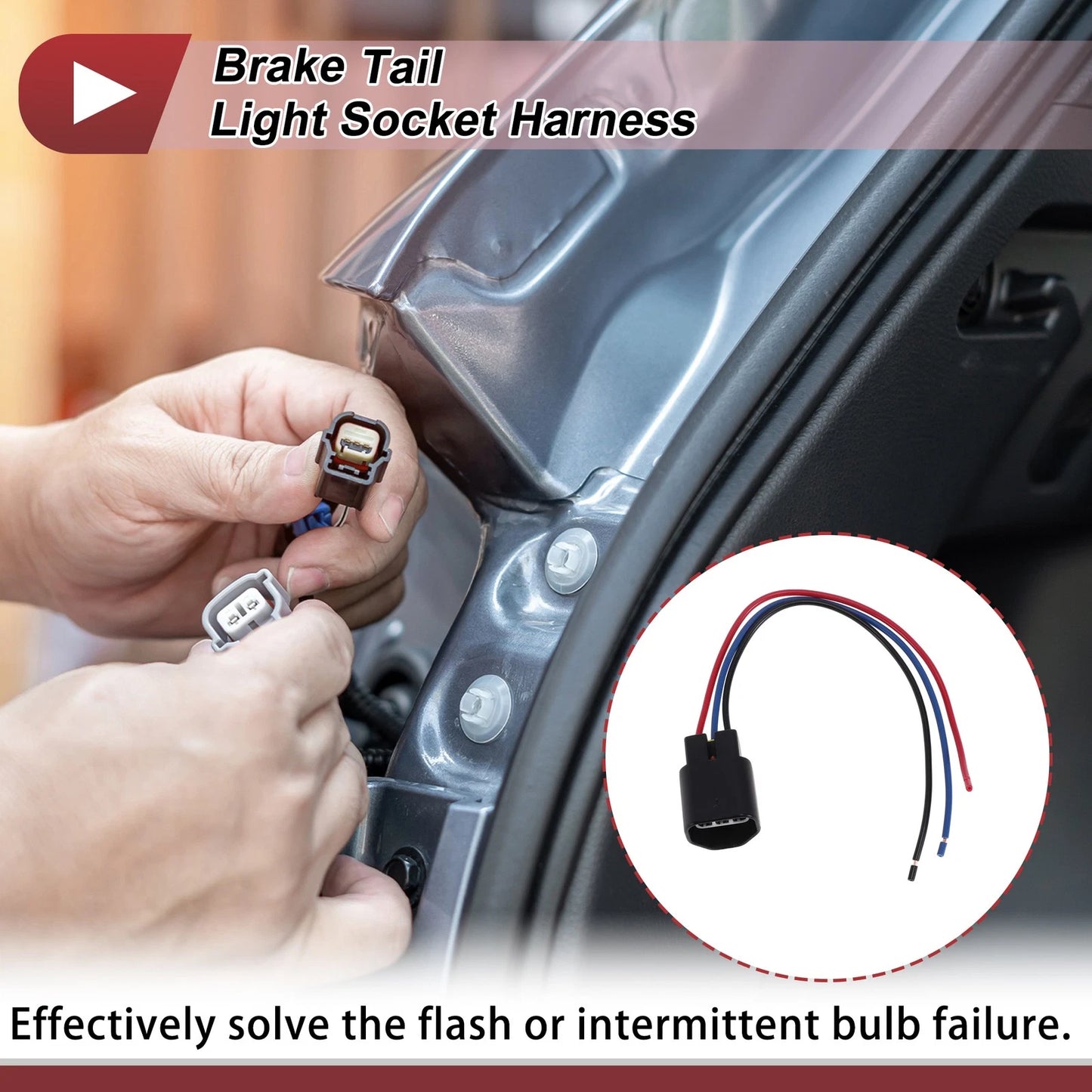 Brake Light Socket Wiring for Ford Focus (1998-2008)