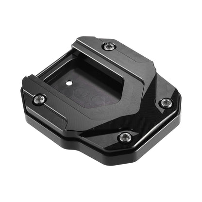 Aluminum Alloy Motorcycle Kickstand Plate Pad for BMW with Wrench Black