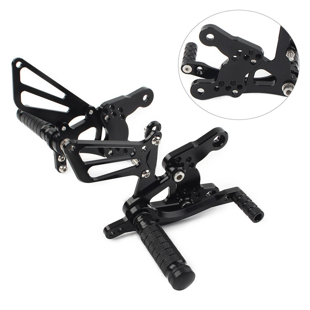 CNC Rearsets Footpegs for Honda CBR400RR NC29 1993-1999 Black