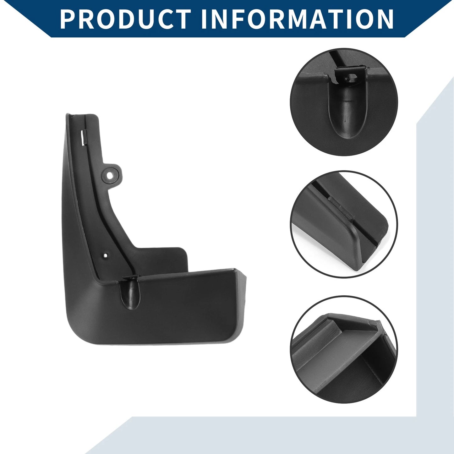 Mud Flaps Splash Guards 1 Set for Peugeot 2008 (2020-2022)