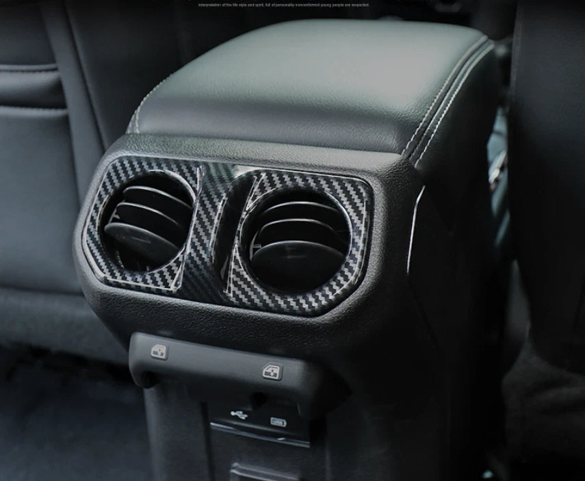 Rear Air Outlet Vent Cover Trim for Jeep Wrangler JL Carbon Fiber (2018-2023)