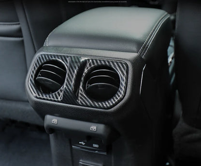 Rear Air Outlet Vent Cover Trim for Jeep Wrangler JL Carbon Fiber (2018-2023)