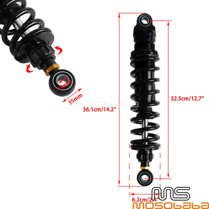 13" Rear Shock Absorbers for Harley Touring Street Glide FLHX (2014-2023)