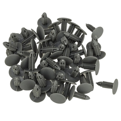 50 x 1/4" Hole Plastic Fasteners Clips for Hyundai Sk