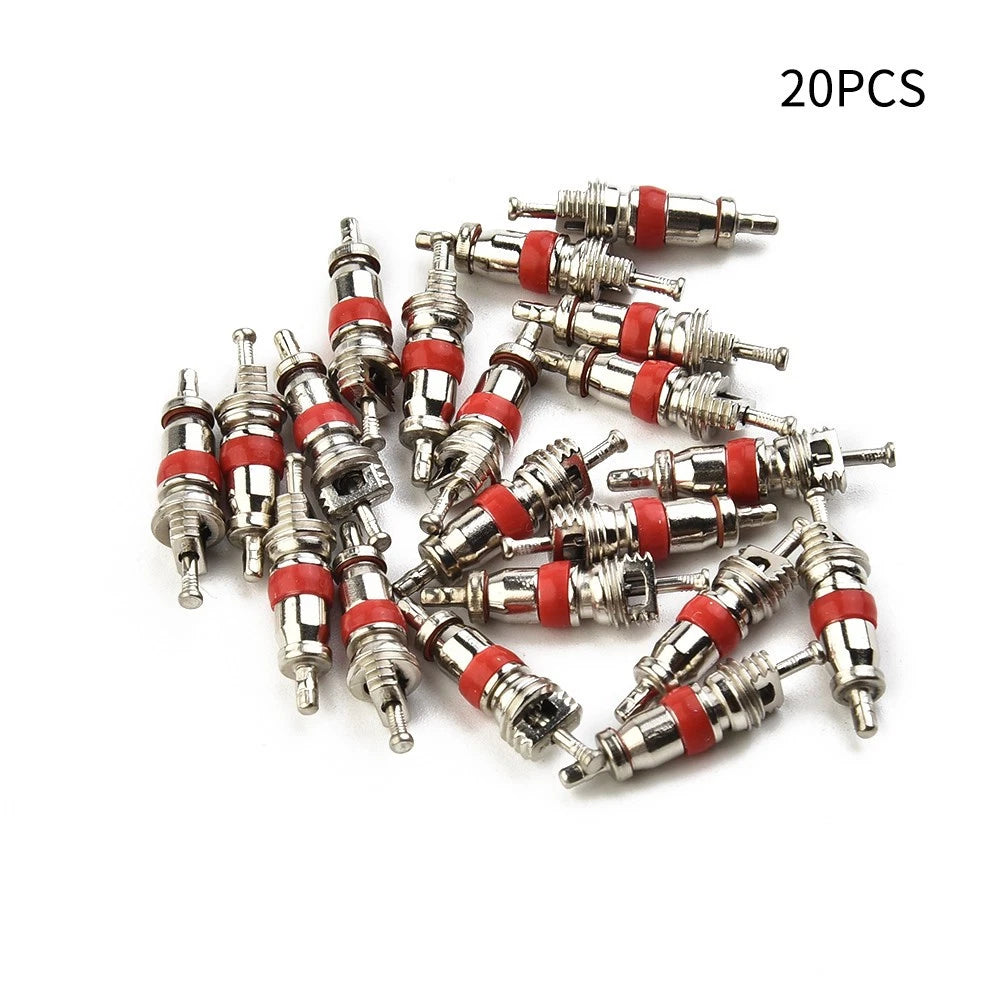 20x Tyre Valve Core Insert W/ Remover Tool for Car Bike Motorcycle Wheel