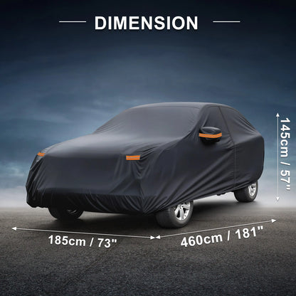 Waterproof Car Cover for BMW X5 (210D-PU, Black)