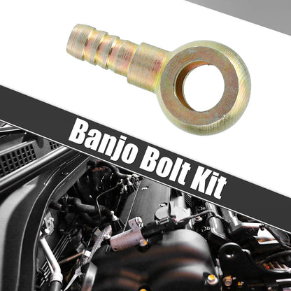 1 x M8x1 Banjo Bolt Kit with Copper Washers for Motorcycle