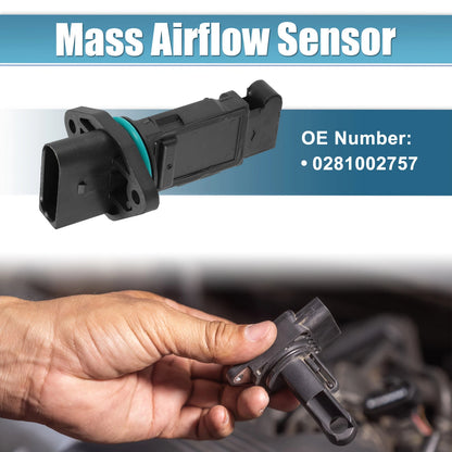 Mass Air Flow Sensor for AUDI A3, FORD GALAXY, Black Plastic (2000-2023)