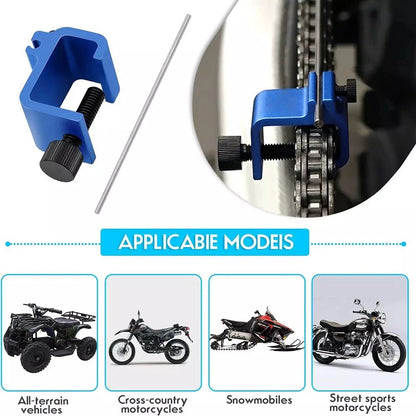 Effortless Motorcycle Chain Alignment Tool for Bike Maintenance
