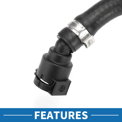 Radiator Hose Rubber Black 1 Pc for BMW 530e (2018-2020)