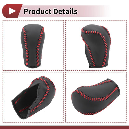 Car Gear Shift Knob Cover for Mazda CX-5 (2013-2014) Black Red