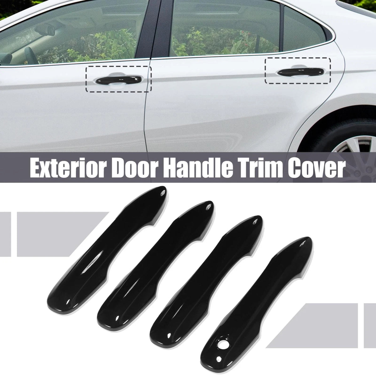 4pcs / GlossBlack / DoorHandle Cover for Toyota Camry without Smart Entry Holes