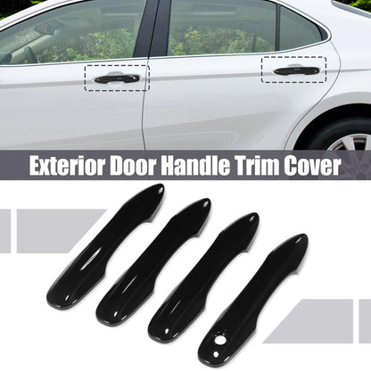4pcs / GlossBlack / DoorHandle Cover for Toyota Camry without Smart Entry Holes
