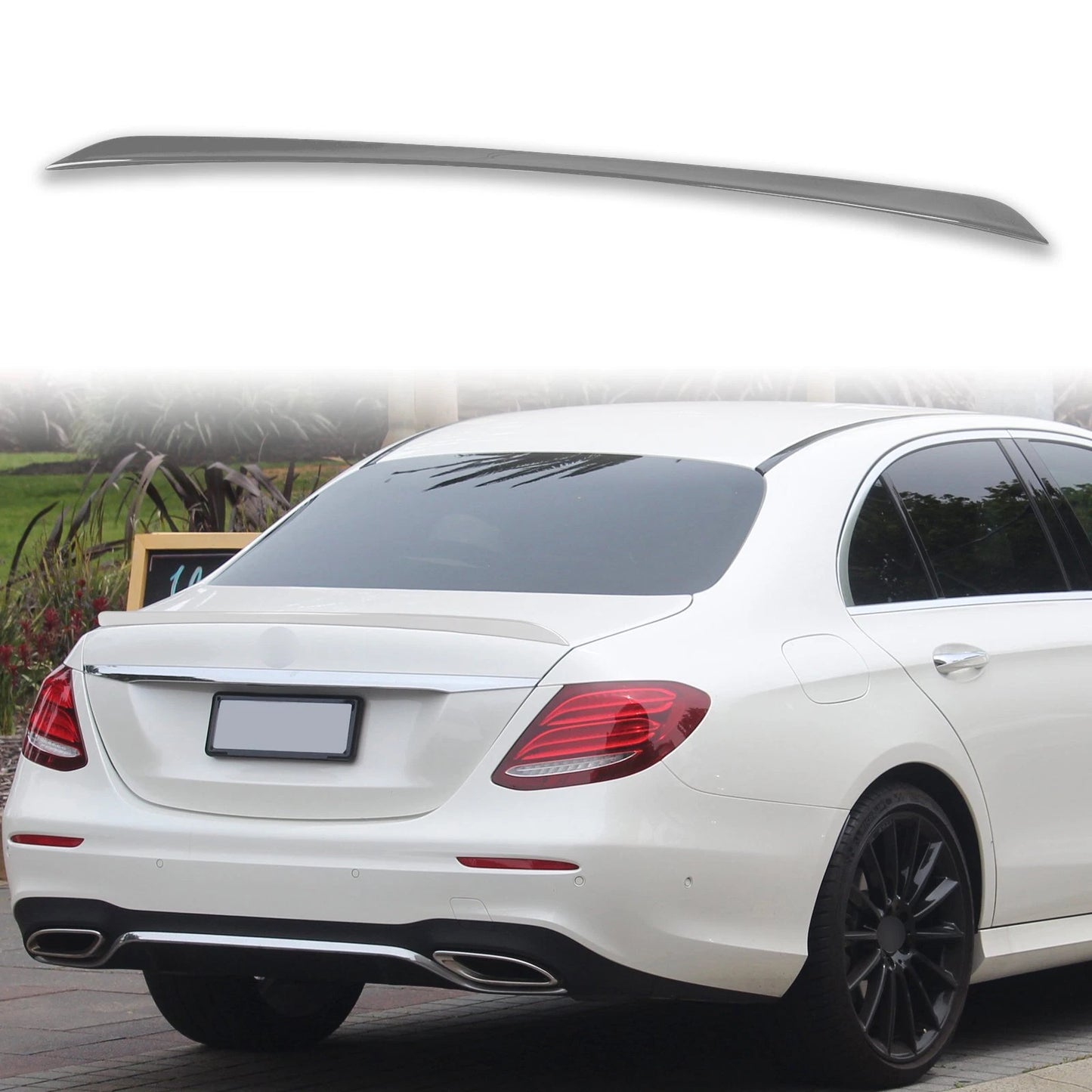 ABS Boot Spoiler for Mercedes Benz W213 Selenite Grey (2016-2023)