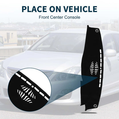 Dashboard Cover Mat for Toyota Crown 2012-2018 Black 1 Set