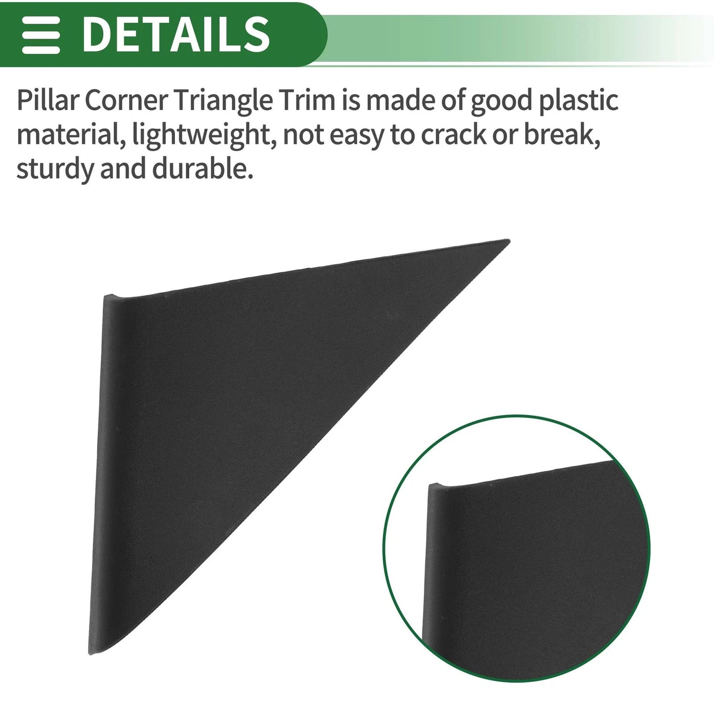 Front Right Pillar Corner Triangle Trim for Toyota Camry (2007-2011)