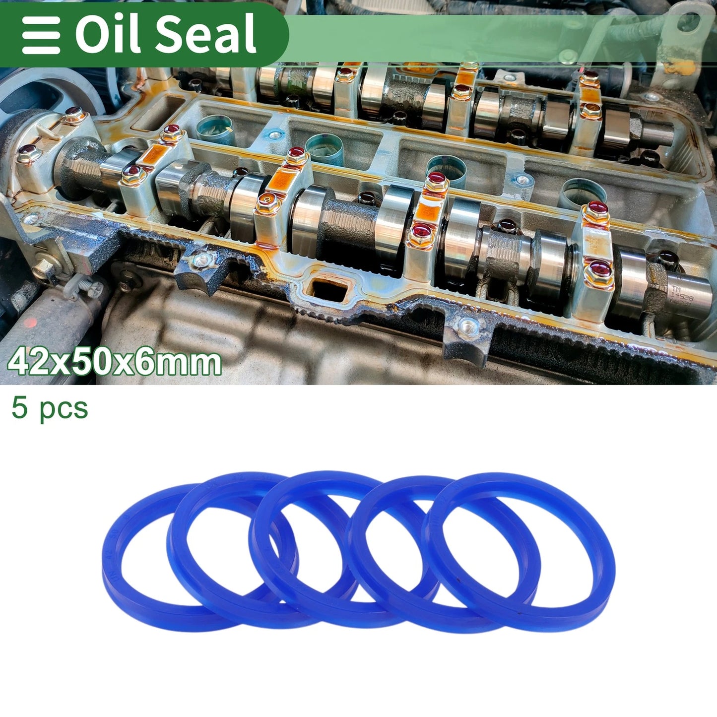 Oil Seal / 42x50x6mm / Seal Ring Rotary Shaft Seal TPU for Make Model
