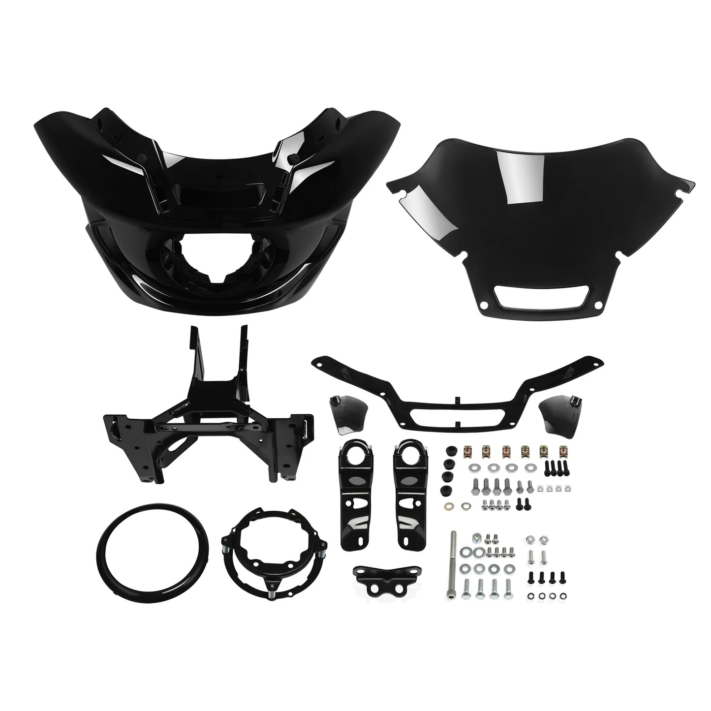 Headlight Fairing Mount Bracket Kit Black for Harley Low Rider ST (2022 - 2025)