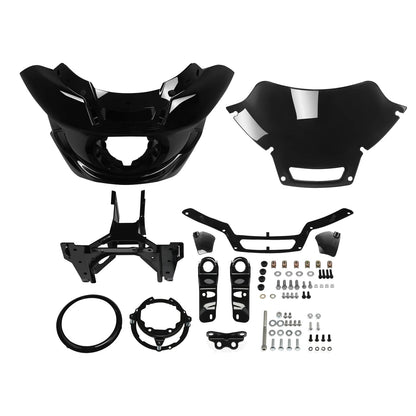 Headlight Fairing Mount Bracket Kit Black for Harley Low Rider ST (2022 - 2025)