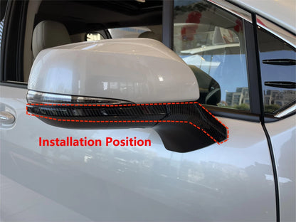 Carbon Fiber Side Rear View Mirror Covers for Toyota Sienna (2021-2023)