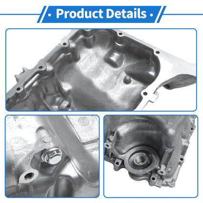 Engine Oil Pan for Honda Civic 2006-2011 - 1 x Steel Silver Tone