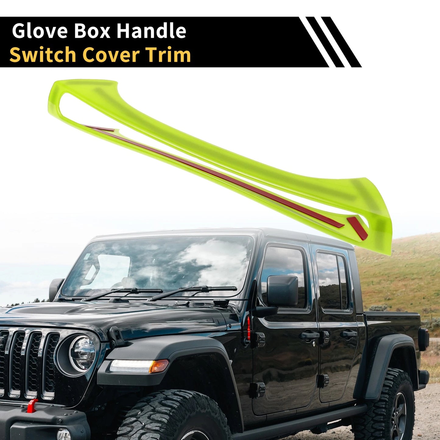 Glove Box Handle Switch Cover for Jeep Wrangler JK 2 Door (2007-2018)