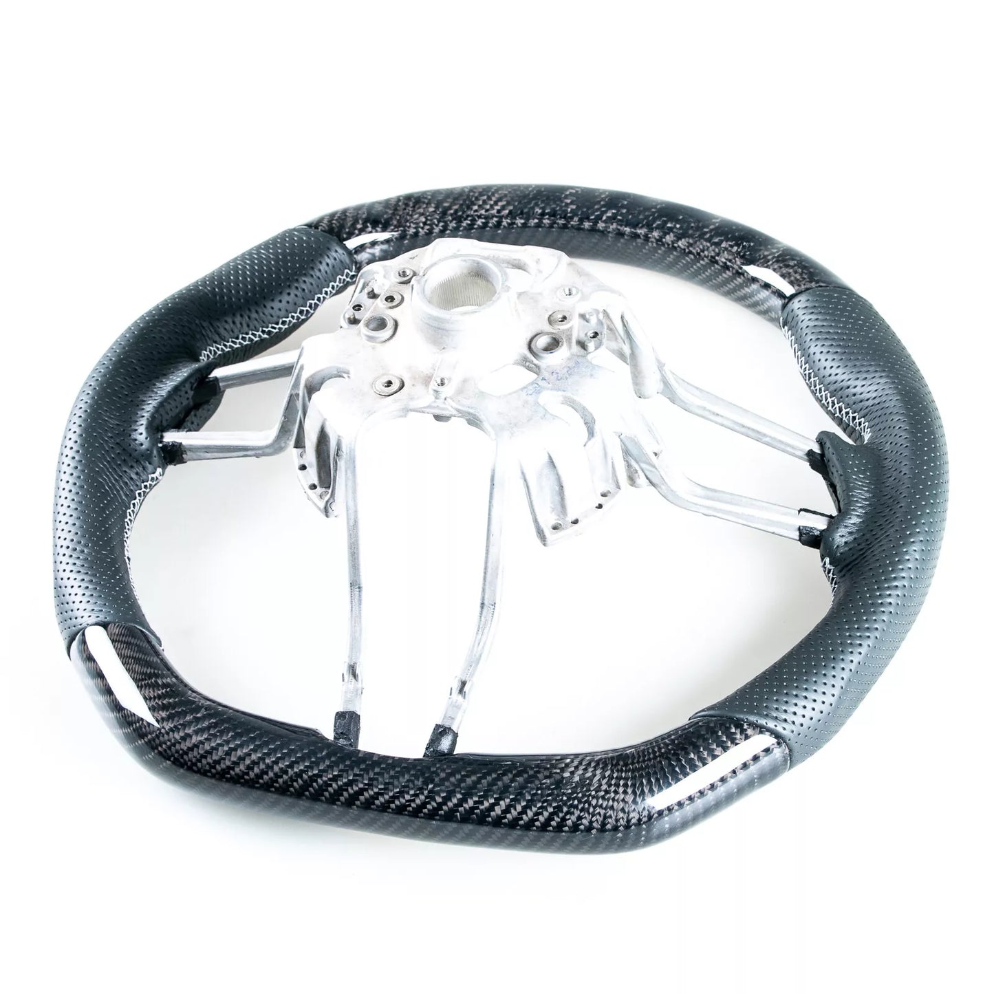 Carbon Fiber Leather Steering Wheel for Porsche 911, 718, Boxster, Cayman, Macan (2016-2023)