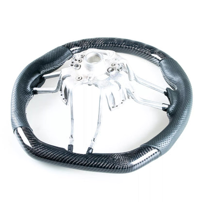Carbon Fiber Leather Steering Wheel for Porsche 911, 718, Boxster, Cayman, Macan (2016-2023)