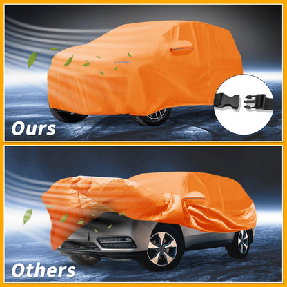 210D-PU Car Cover for Acura MDX Orange with Zipper