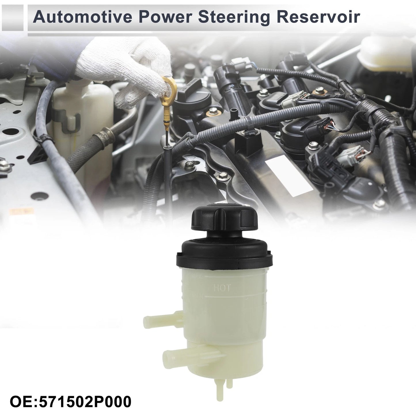 Power Steering Reservoir 1 x Beige for Kia Sorento (2011-2013)
