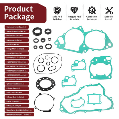 Engine Gasket & Oil Seal Kit for Honda CR250R 1992-2001