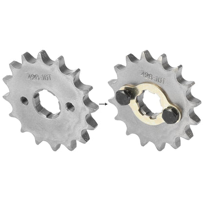 16T 20mm Front Engine Sprocket Titanium Tone for Motorcycle ATV UTV